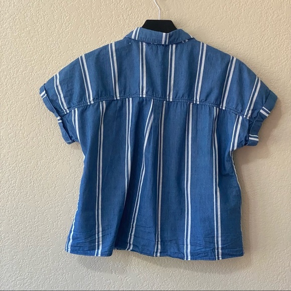 Walking on Sunshine Box Stripe Woven Shirt - Picture 3 of 8